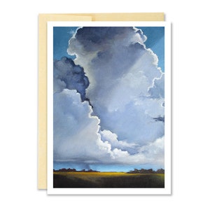 Carte de vœux Cloud // Carte de vœux paysager // Sky Greeting Card // Note Card // Lire Pate Card // Portland Artist