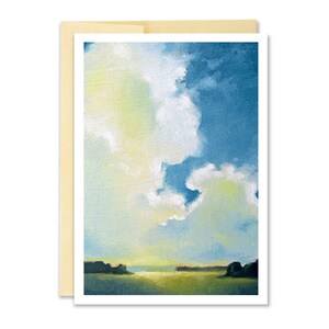 Nuage en carte de voeux / / carte de voeux de paysage / / carte de voeux / / Note carte / / lire la carte de Pate / / artiste Portland