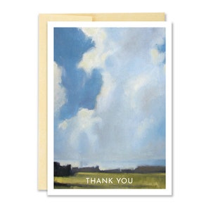 Nuage de carte de remerciement / Merci carte / / carte de voeux de paysage / / carte de voeux de Cloud / / Note carte / / lire la carte de Pate / / Portland artiste