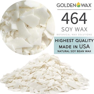 Golden Brand Soy Wax Flakes 464, ALL-NATURAL Pure Soy Candle Wax, Seal Stamps, Tealights, Soaps, Lotions - FREESHIPPING