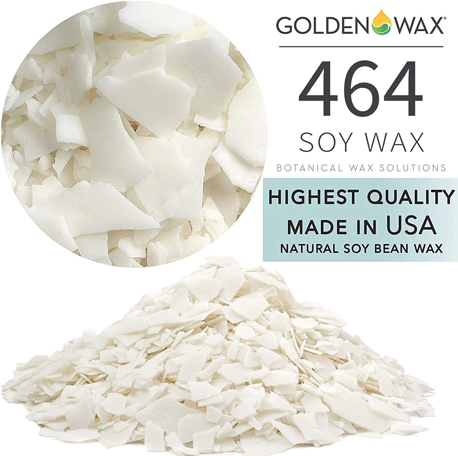Golden Brand Soy Wax Flakes 464 ALL NATURAL Pure Soy Candle Wax