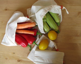 Bio life, Produce Bag, Reusable Produce Bag, Market Bag, Shopping Bag, Eco-friendly storage, Earth friendly bag, Cotton bag