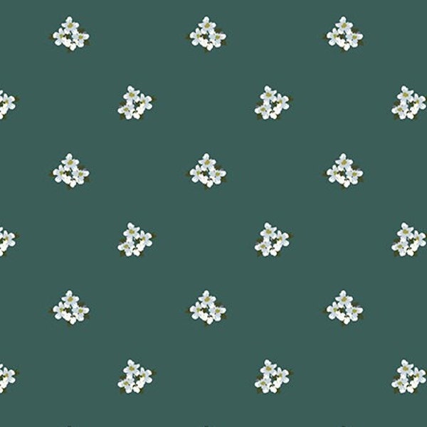 Bellissimo Gardens Ditsy Floral Jade by My Mind's Eye for Riley Blake Designs, 1/2 Yard - Cut Continuously, C13833-JADE