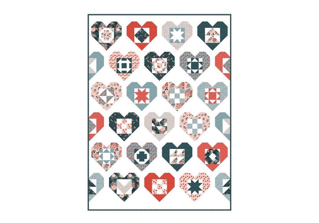 Boxed Wholehearted Quilt Boxed Quilt Kit With Pattern, Featuring ...