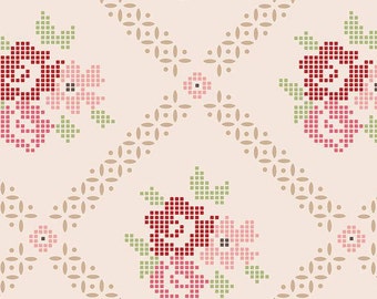 Wide Back Mercantile Adore Pinks by Lori Holt for Riley Blake Designs,  1/2 Yard - Cut Continuously, WB14408-PINKS