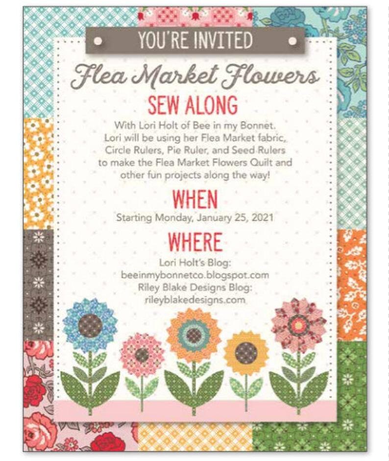 Flea Market Flowers Quilt Kit by Lori Holt of Bee in My Etsy