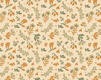 The Old Garden Edith Vanilla by Danelys Sidron for Riley Blake, 1/2 Yard - Cut Continuously, C14236-VANILLA
