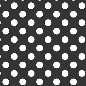 Medium Dots Black, RBD Designs for Riley Blake, 1/2 Yard - Cut Continuously, C360-110 BLACK