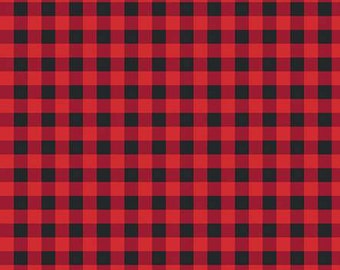 The Magic of Christmas Plaid Red by Lori Whitlock for Riley Blake, 1/2 Yard - Cut Continuously, C13646-RED