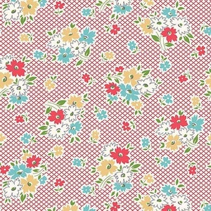 Farm Girl Vintage Main Red by Lori Holt for Riley Blake, 1/2 Yard - Cut Continuously, C7870-RED