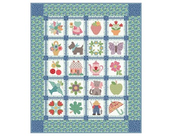 Bee Vintage Sew Along Quilt Kit featuring Bee Vintage by Lori Holt for Riley Blake Designs, Sew Along with Lori Holt