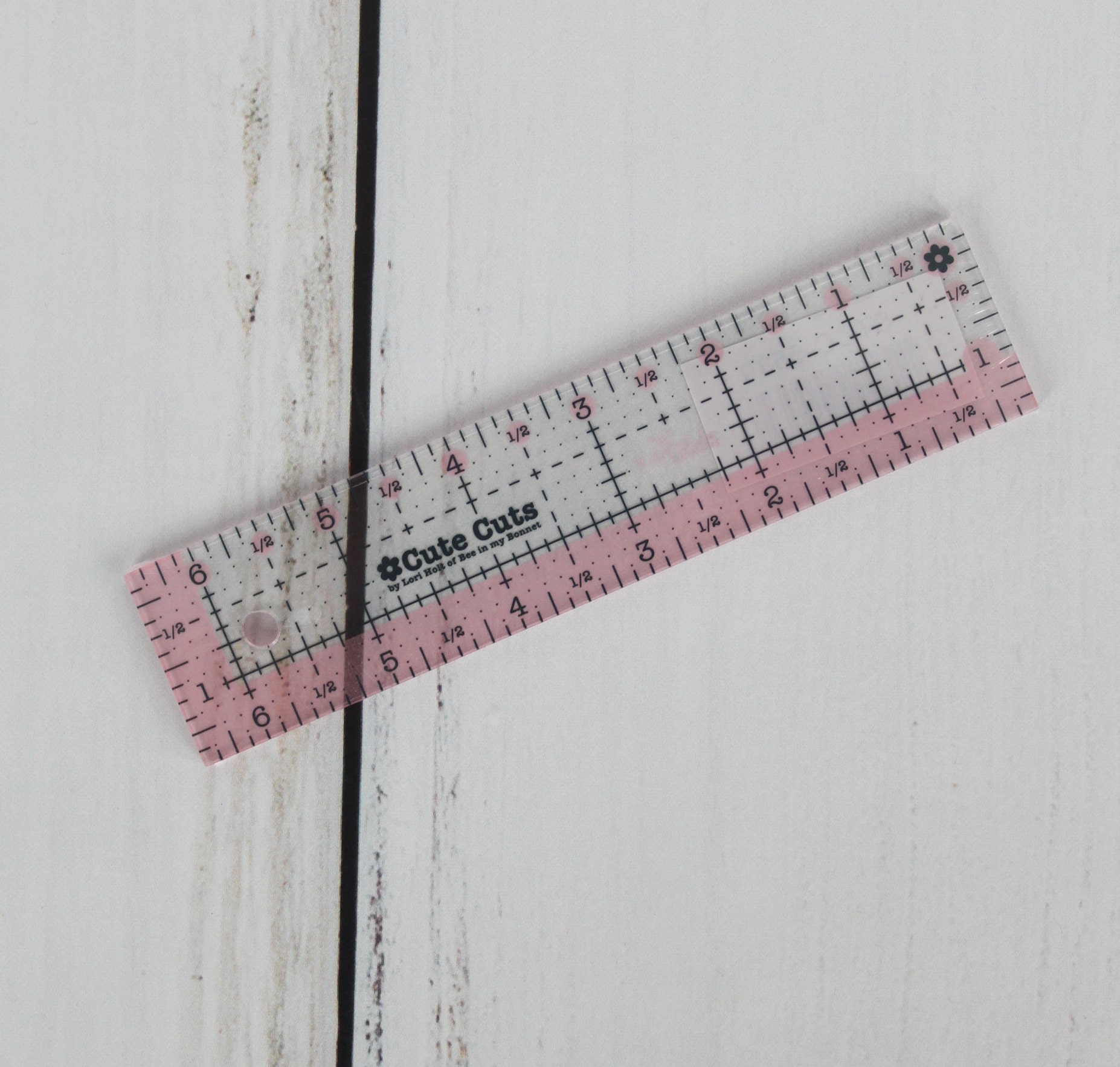 Creative Grids 1 Inch X 12 Inch or 1 Inch X 6 Inch Clear Non-slip Rulers 