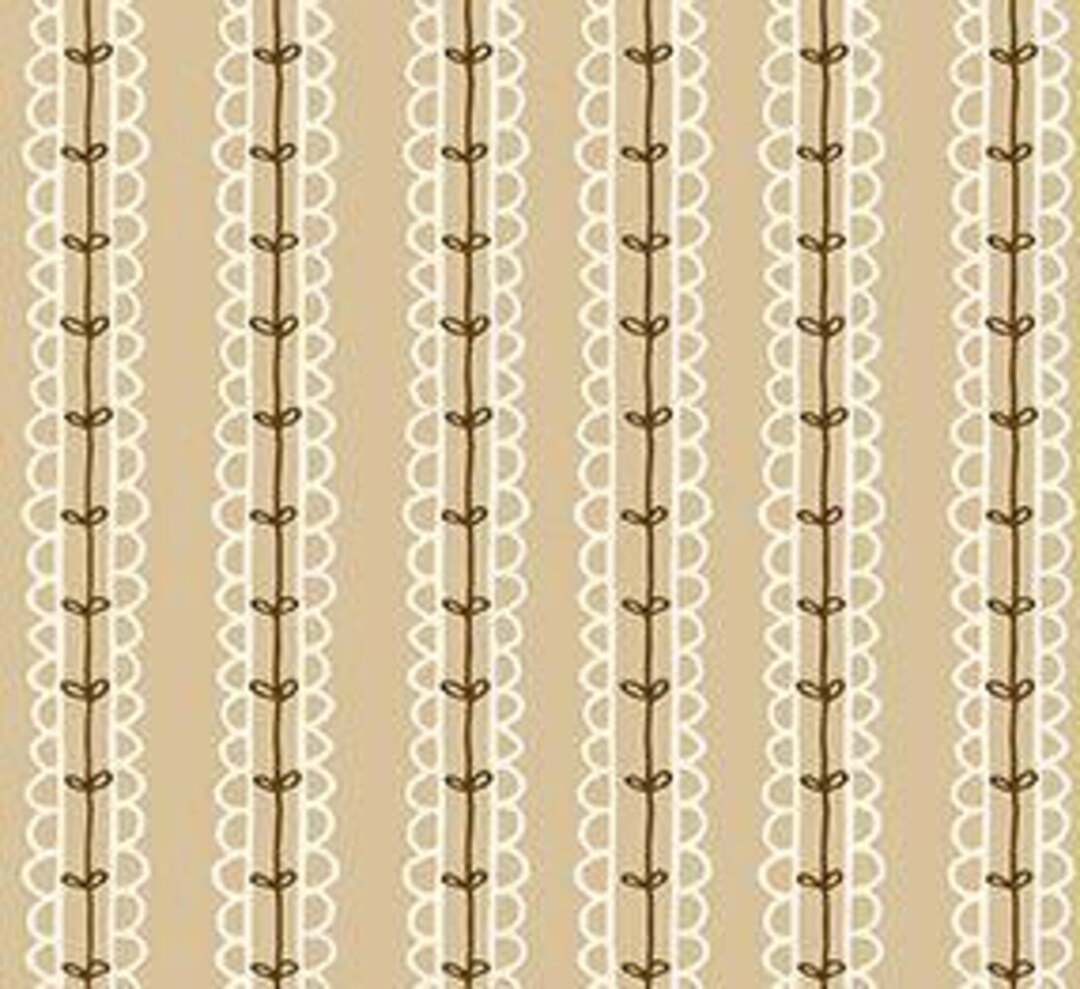 Morning Latte Stripes Camel by Sandy Gervais for Riley Blake Designs, 1 ...