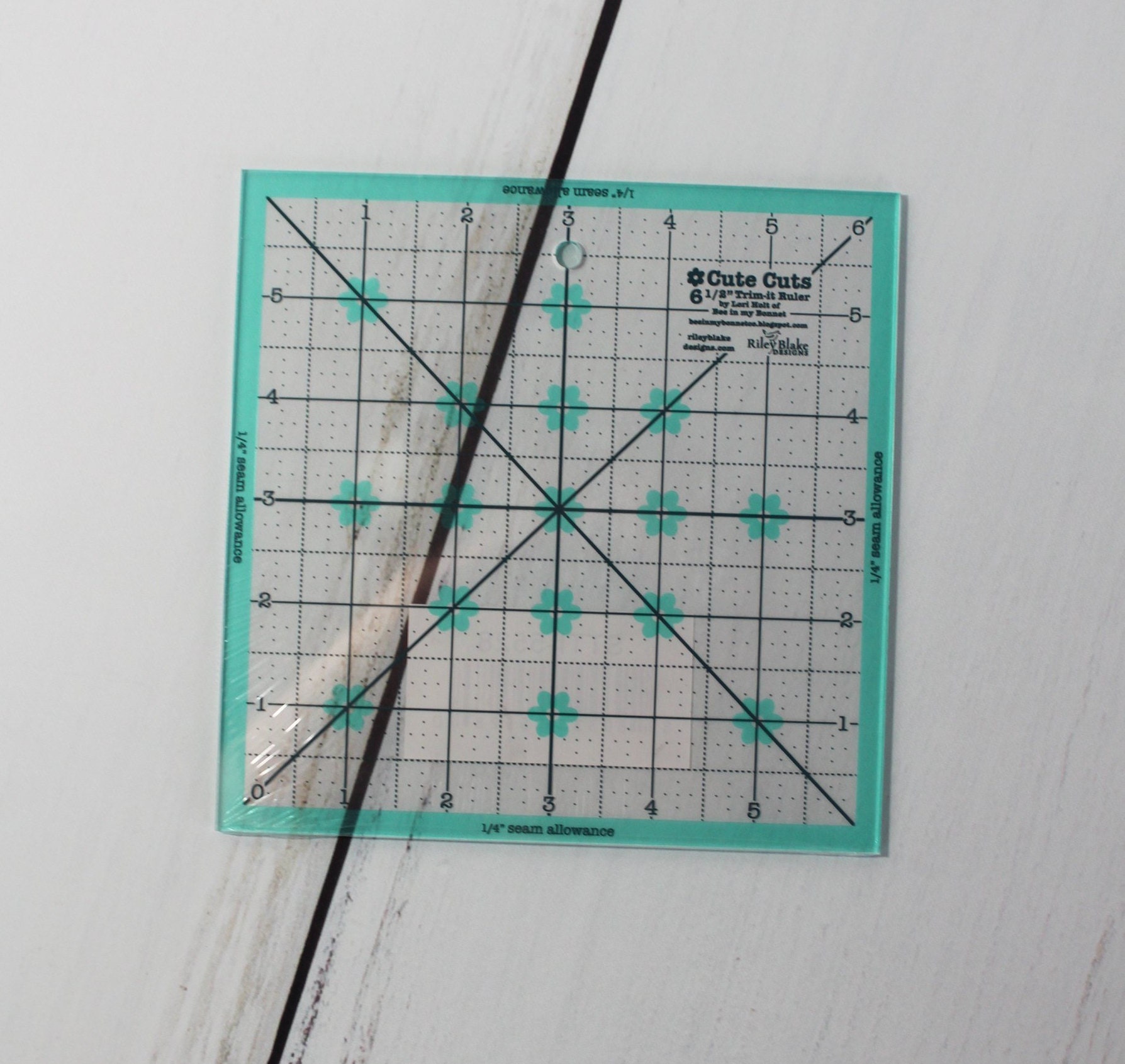 Liquidraw Square Quilting Ruler, Clear Acrylic Template, 12 