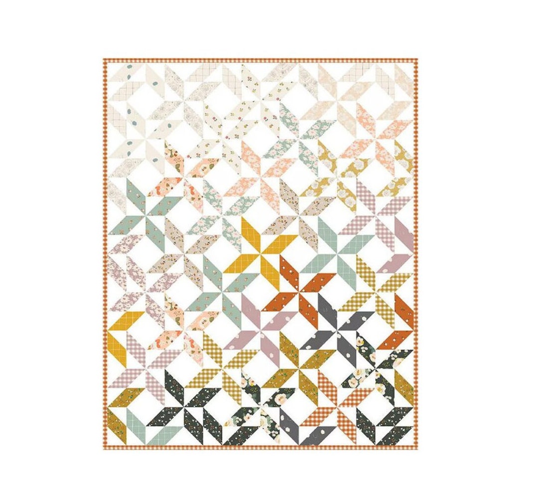 Peaceful Pinwheels Quilt Kit and Pattern Featuring Forgotten Memories ...