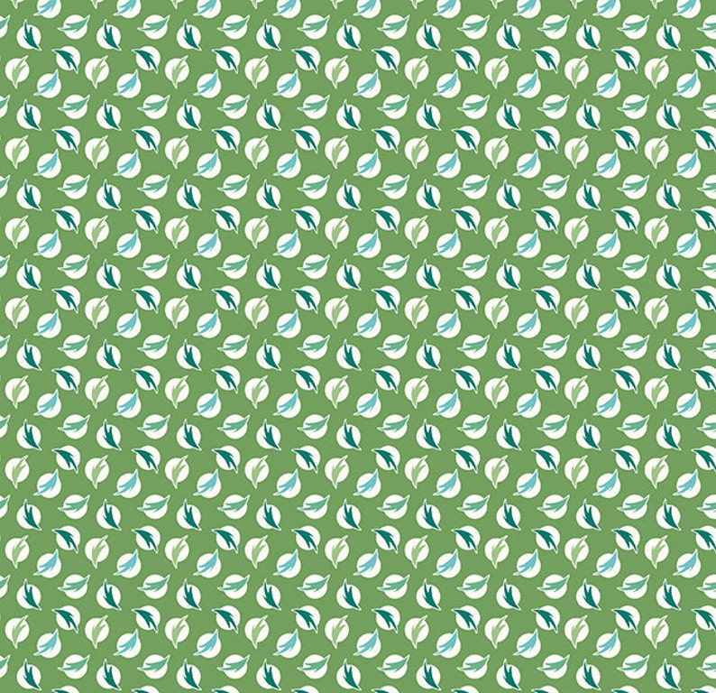 12 Yard Flea Market Feathers Clover C10226-CLOVER Lori Holt for Riley Blake Cut Continuously