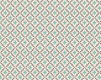 Piece & Plenty Lattice Sea Glass by Lori Holt for Riley Blake Designs, 1/2 Yard - Cut Continuously, C15879-SEAGLASS