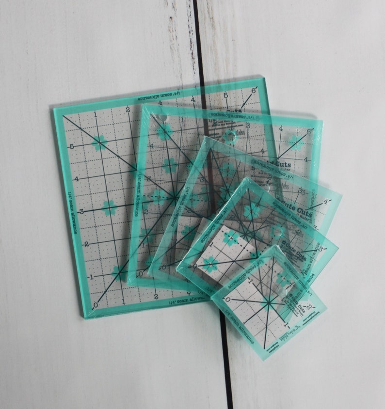 Cute Cuts Trim It Square Acrylic Ruler by Lori Holt 5 Ruler Etsy