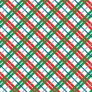 Deck The Halls In Check by Liberty Fabrics, 1/2 Yard - Cut Continuously, 0166886B