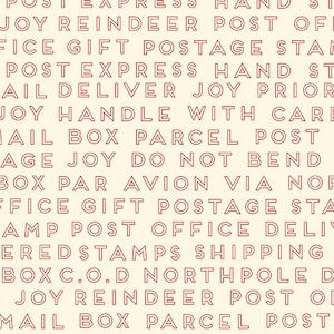 Christmas Delivery by Carta Bella for Riley Blake Designs, 1/2 Yard - Cut Continuously, C7335-CREAM