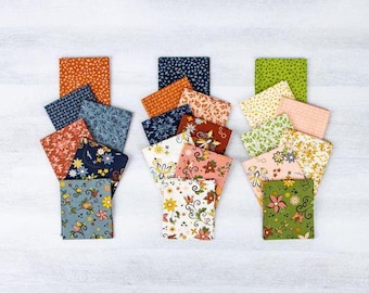 Curated Blooms Fat Eighth Bundle (21 pieces) by Judi Madsen for Riley Blake Designs