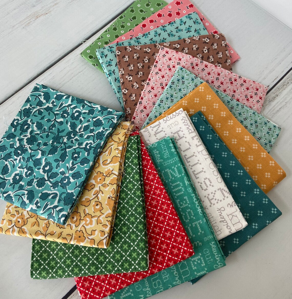 Stitch Fat Quarter Bundle 42 pieces by Lori Holt for Riley Etsy
