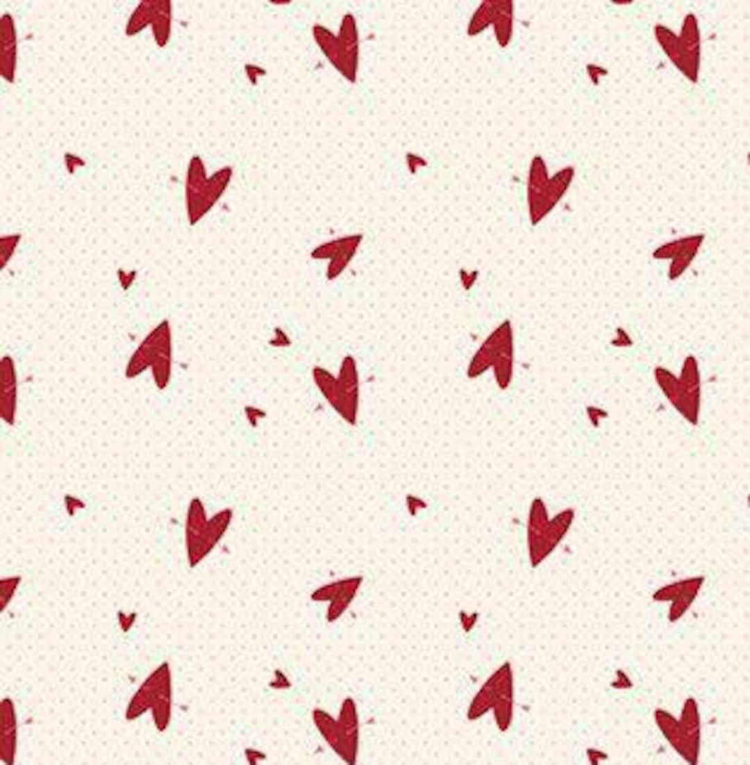 Love You Always Hearts Cream by Sandy Gervais for Riley Blake Designs ...