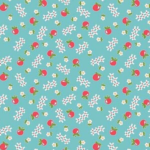 Farm Girl Vintage Apple Cottage by Lori Holt for Riley Blake, 1/2 Yard - Cut Continuously, C7873-COTTAGE