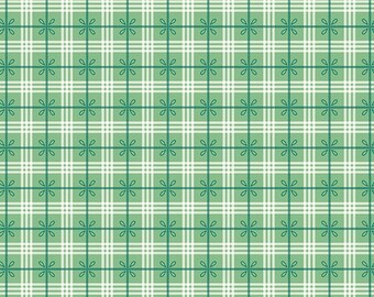 Bee Plaids Cozy Leaf by Lori Holt for Riley Blake, 1/2 Yard - Cut Continuously, C12022-LEAF