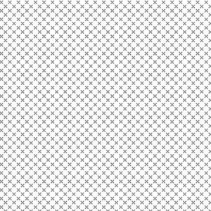 White with Silver Sparkle Kisses Basics Quilting Fabric by Riley Blake, 1/2 Yard - Cut Continuously, C220-SILVER