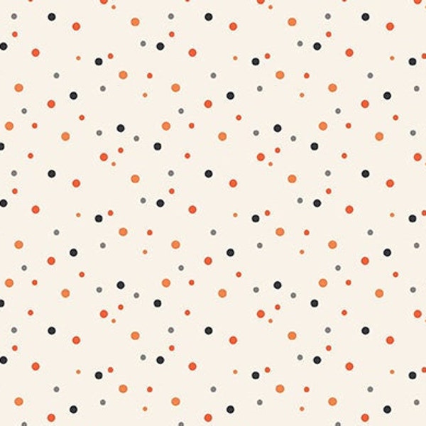 Hey Bootiful Dots Off White by My Mind's Eye for Riley Blake Designs, 1/2 Yard - Cut Continuously, C13135-OFFWHITE