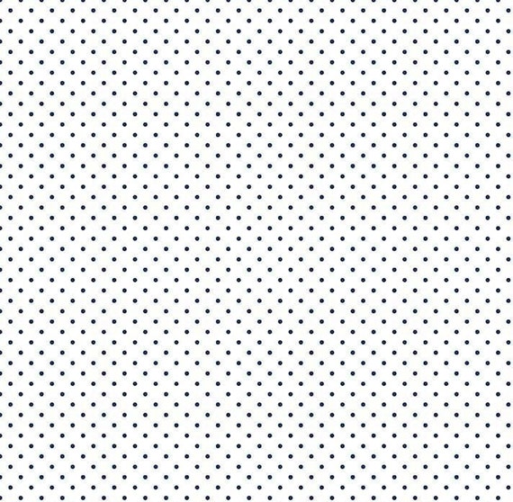 Navy Swiss Dot on White Fabric Swiss Dot Fabric Riley Blake | Etsy