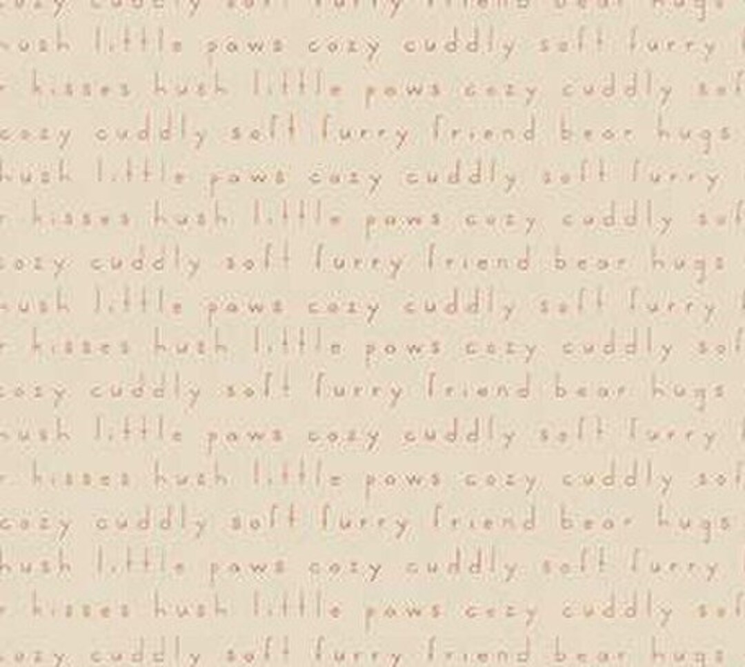 Deanna Rutter Elmer & Eloise Text Sand by Deanna Rutter for Riley Blake Designs, 1/2 ...