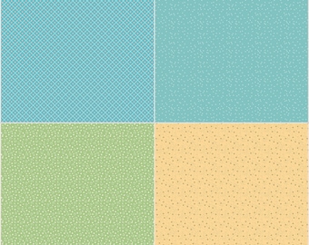 Farm Girl Companion Prints Fat Quarter Panel TWO by Lori Holt for Riley Blake, 1 Yard - Cut Continuously, FQP8744-TWO