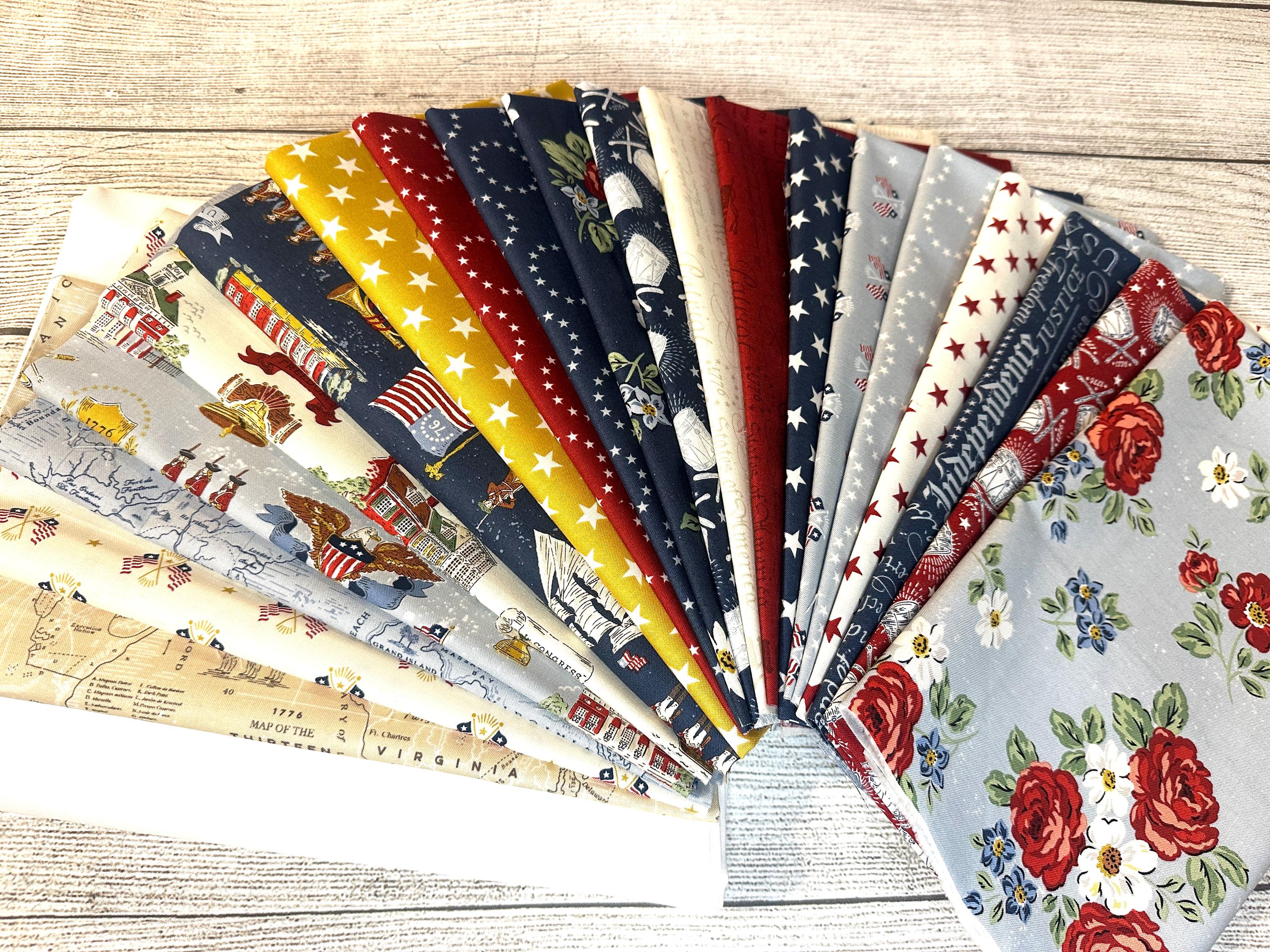 Liberty Stars and Stripes Quilt Kit With Pattern Featuring Independence ...