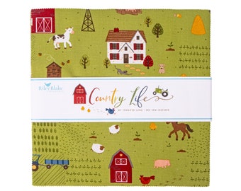 Country Life 10" Stacker (42 pieces) by Jennifer Long for Riley Blake Designs, 10-13790-42