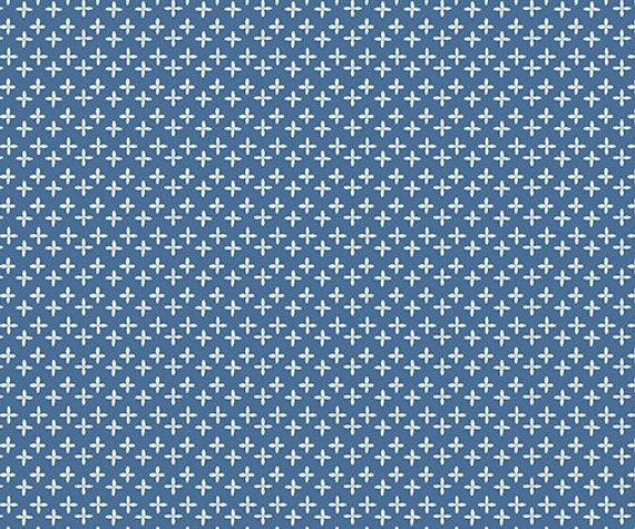 Calico Daisy Denim by Lori Holt of Bee in my Bonnet for Riley Blake Designs, 1/2 Yard - Cut Continuously, C12852-DENIM