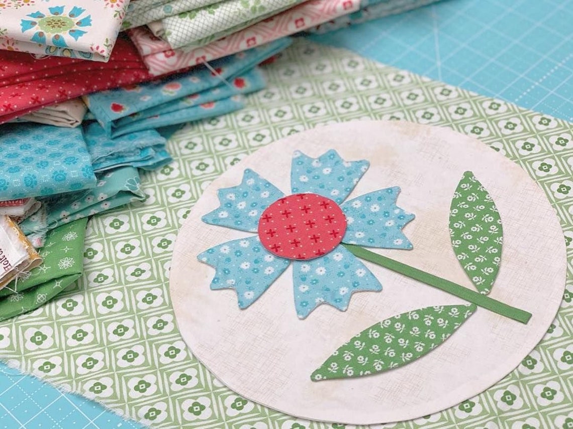 Granny's Garden Quilt Kit featuring Granny Chic by Lori | Etsy