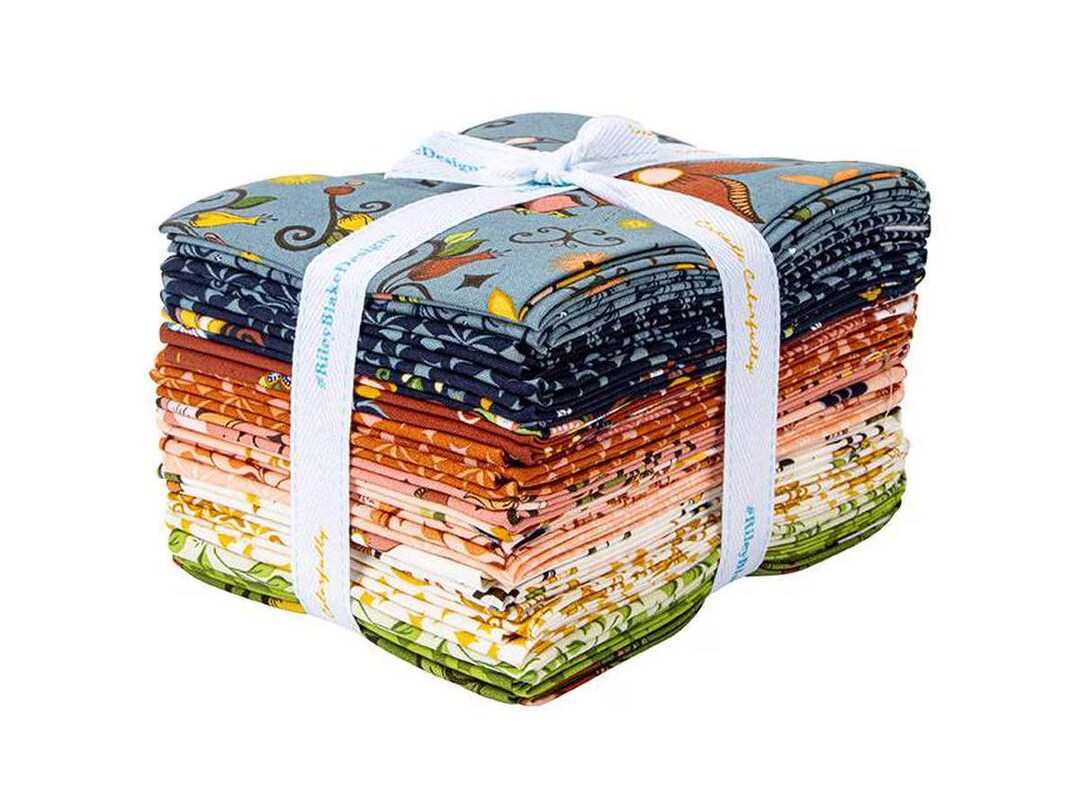 Curated Blooms Fat Quarter Bundle 21 Pieces by Judi Madsen for Riley ...
