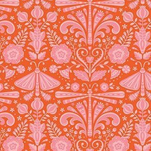 Peach Cobbler Field Study Orange by Lily Ashbury for Riley Blake Designs, 1/2 Yard - Cut Continuously, C17424-ORANGE