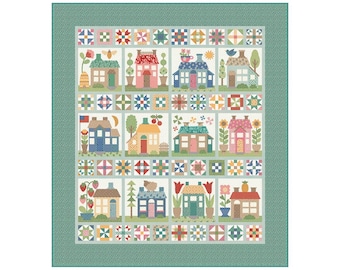 Home Town Sew Along Quilt Kit featuring Home Town by Lori Holt for Riley Blake Designs, Sew Along with Lori Holt