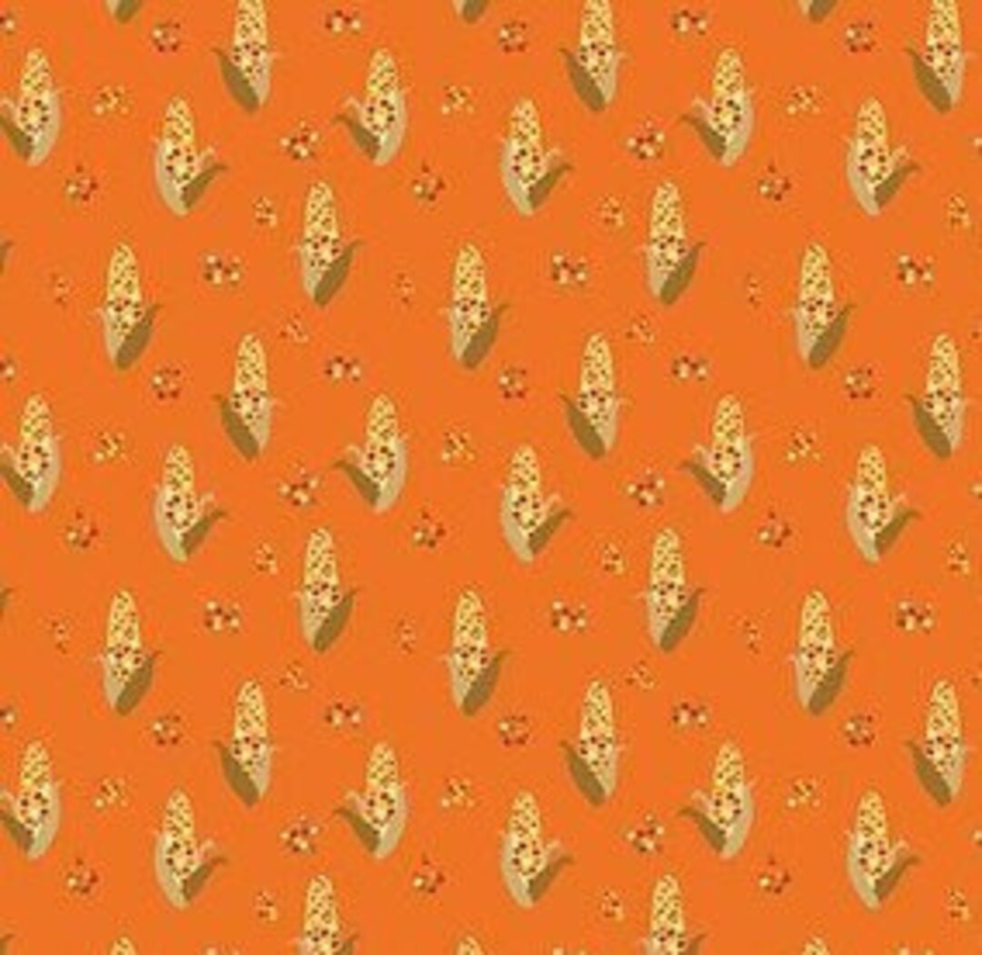 Fall's in Town Corn Orange by Sandy Gervais for Riley Blake Designs, 1/ ...
