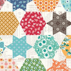 Flea Market Cheater Print Multi, Lori Holt for Riley Blake, 1/2 Yard - Cut Continuously, C10230-MULTI