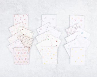 Hush Hush 5 Fat Eighth Bundle (21 pieces) by Assorted Designers for Riley Blake Designs, Low Volume Fabrics