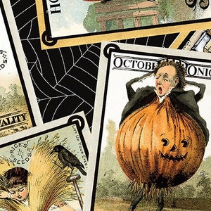 May include: Vintage Halloween illustration of a person dressed as an onion with a jack-o'-lantern face. The illustration is in black, white, orange, and brown. The text "October Onion" is at the top of the illustration.