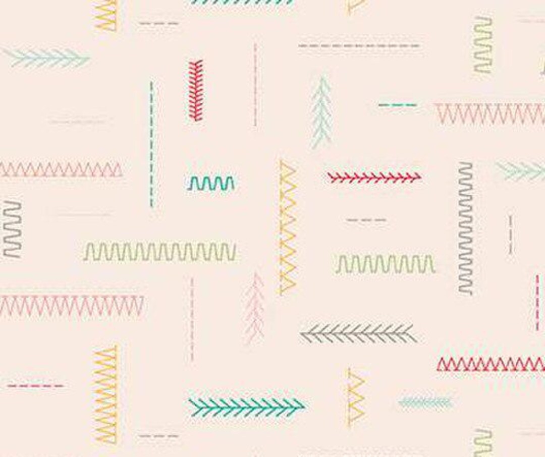 Hush Hush 4 in Stitches by Lori Holt for Riley Blake Designs, 1/2 Yard ...