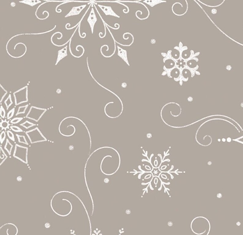 Wide Back Snowed in Gray by Heather Peterson for Riley Blake - Etsy