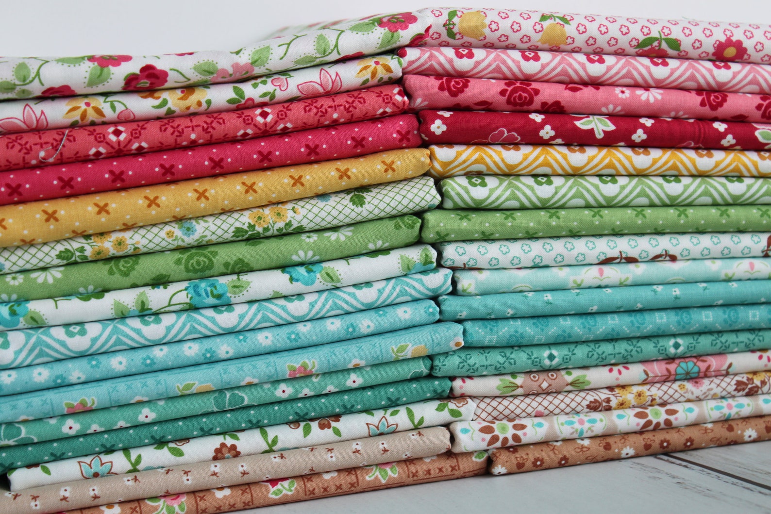 1/2 Yard Fabric Bundle Granny Chic 33 pieces by Lori Holt Etsy