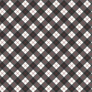 Woodsman Bias Plaid Black by Lori Whitlock for Riley Blake, 1/2 Yard - Cut Continuously, C13765-BLACK