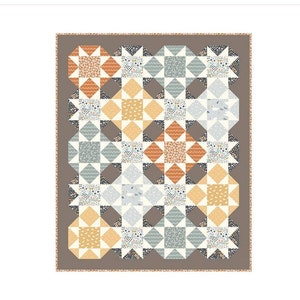 Lily Pads Quilt Kit and Pattern featuring Little Swan fabric collection by Sandra Nygård-Parthoens for Riley Blake